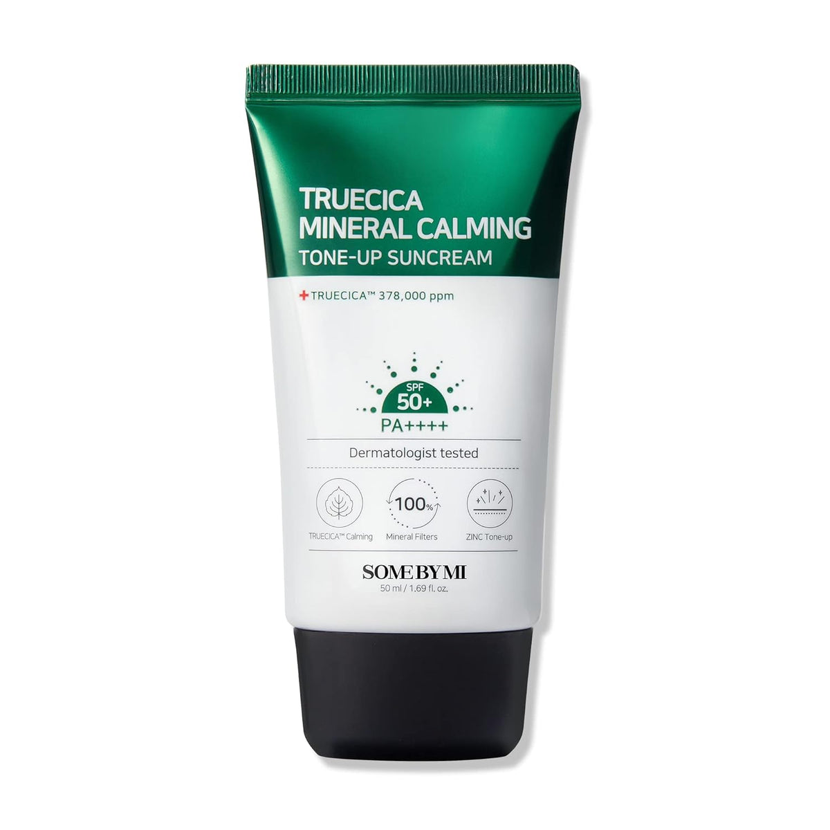 SOME BY MI Truecica Crema solar tonificante calmante mineral SPF50+, PA++++ / 1.69Oz, 50ml