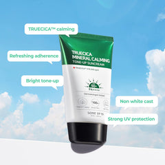 SOME BY MI Truecica Crema solar tonificante calmante mineral SPF50+, PA++++ / 1.69Oz, 50ml